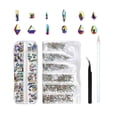 thumbnail image 1 of Nail Art Set Multi Shapes Crystal     Pickup Tweezers And Crayons, 1 of 5