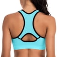 thumbnail image 3 of Sujetador deportivo BHRIWRPY Racerback con almohadillas de alto impacto para mujer, 3 of 5