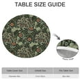 thumbnail image 6 of Floral Bohemian Print Round Tablecloth 44Inch, Elastic Edge Stain Resistant Cover for 38"-42" Tables, Wrinkle Free, 6 of 7