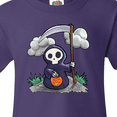 thumbnail image 4 of Inktastic Halloween Trick or Treating Cute Grim Reaper Youth T-Shirt, 4 of 5