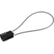 thumbnail image 3 of Candado de cable retráctil, candado de combinación digital con cable de 41 cm para motocicletas, bicicletas, tablas de snowboard, esquís, maletas, color negro, 3 of 5