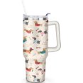 thumbnail image 2 of Dachshund Gifts for Women, Dachshund Tumbler 40 Oz Tumbler with Handle and Straw, Stainless Steel Double Walled Insulated Mug Water Bottle, Cute Dog Lover Birthday Gift Idea, 2 of 6