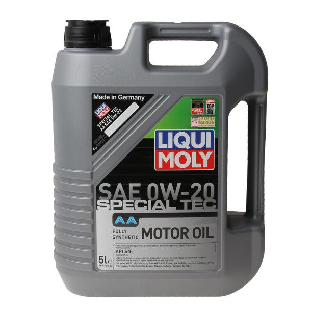 Liqui Moly Oil 2208 Special Tec; SAE 0W-20; Synthetic; 5 Liter Jug