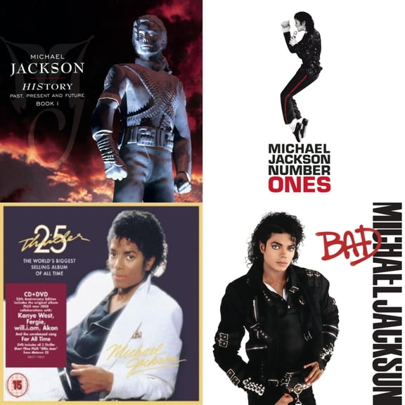 History: Past Present & Future Book 1 & Number Ones & Thriller (25Th Anniversary Legacy Edition) & Bad [CD Bundle]
