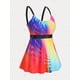 thumbnail image 3 of Tankini de Talla Grande de Color Bloque Rosegal Camisetas tallas grandes, 3 of 5