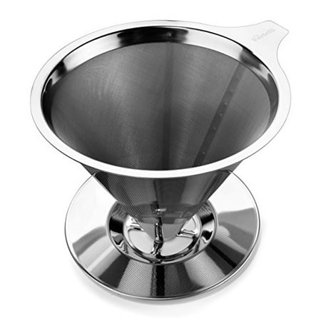 Best Paperless Pour Over Coffee Dripper Stainless Steel Reusable Coffee (Best Fabric For Coffee Filter)
