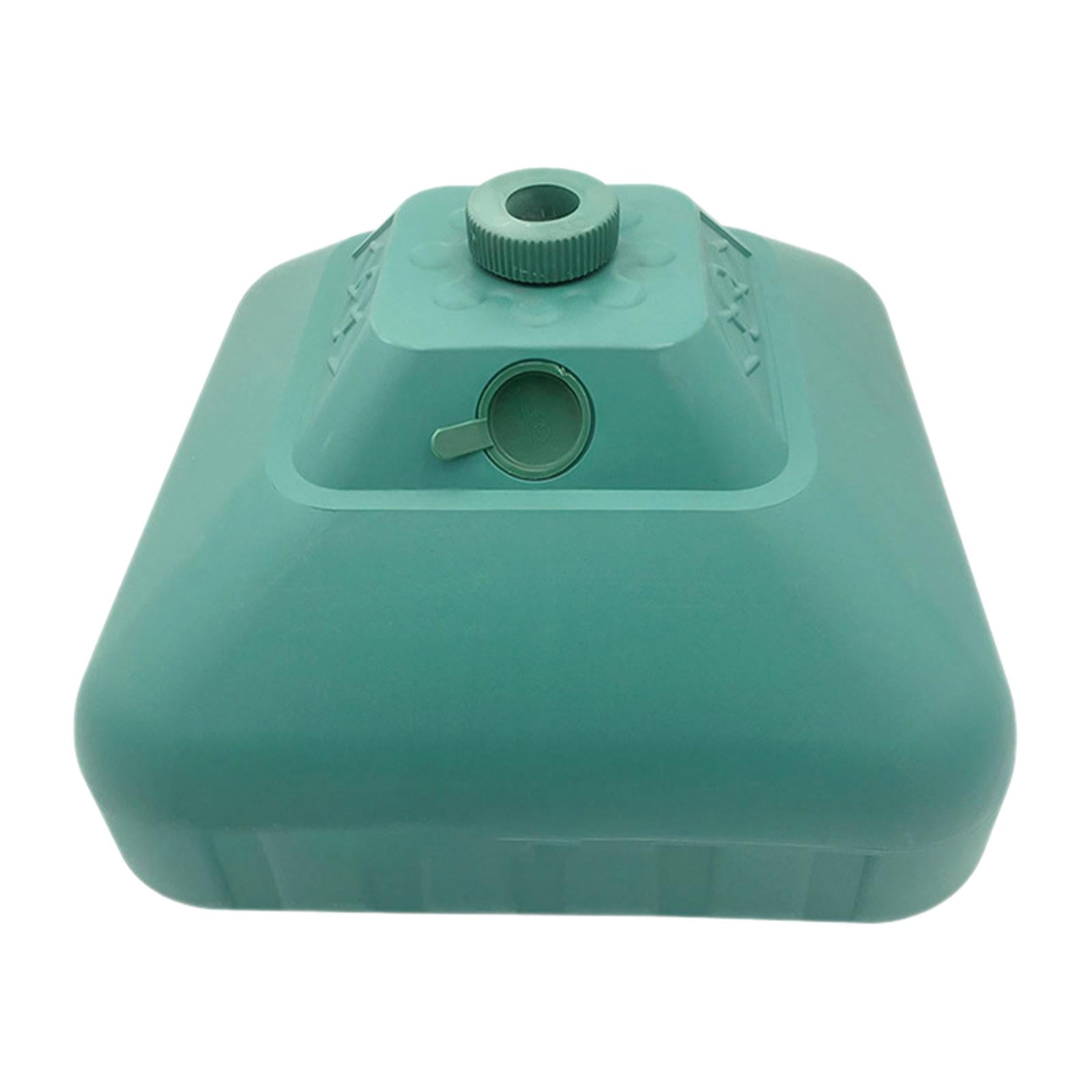 SunniMix Water Fillable Umbrella Base Parasol Holder, Square Patio Umbrella Holder Outdoor Umbrella Stand for Yard Lawn Beach Poolside Green