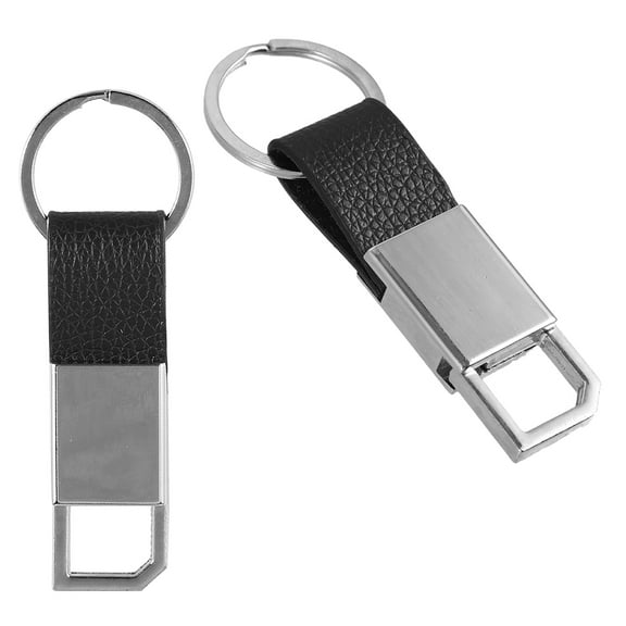 Hemoton 2pcs Men'S Keychain Ring Holder Black Key Chain With Key Ring Key Holder Key Keychain Holder For Women Purse Stylish Accessory