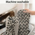 thumbnail image 5 of Boho Black and White Ethnic Pattern Bathroom Rugs Mat,Non Slip Microfiber Bathroom Rug,Rubber Backing,Soft Bathroom Mats for Bathroom Floor,Tub and Shower,17x27in(43x68cm), 5 of 5