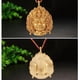 thumbnail image 2 of Colgantes del collar del amulèto de la religión del Buda de Aryaacalanatha del budismo de oro del metal, 2 of 8