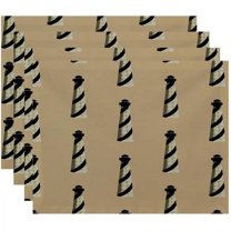 Simply Daisy 18" x 14" Beacon Geometric Print Placemats, Set of 4