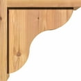 thumbnail image 3 of 7 1/2"W x 12"D x 12"H Carmel Smooth Corbel w/Backplate, Western Red Cedar, 3 of 9