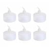 Velas de té LED sin llama, 6 uds., iluminación alimentada por batería, velas de pilar parpadeantes coloridas, decoración de fiesta Hugtrwg Para estrenar