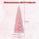 thumbnail image 3 of Árbol de Navidad Artificial Costway nevado 180 cm 460 Puntas ramas Base metálica Rosa, 3 of 10
