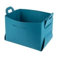 thumbnail image 3 of Cesta de almacenamiento de tela de fieltro plegable con asa, estante organizador de almacenamiento Rectangular, cesta para niños, juguetes, zapatos de, 3 of 9