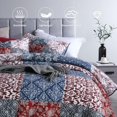 thumbnail image 3 of Juego de colcha Secgo California King 100% algodón con 2 fundas de almohada, 3 of 6