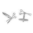 thumbnail image 4 of Par de tijeras Zulema de acero inoxidable Gemelos Plata para Hombres, 4 of 8