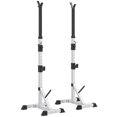thumbnail image 1 of Soozier 2-Piece Barbell Rack, 53.5"-69.3" Height Adjustable Squat Rack Bench Press Rack, 440LBS Capacity, 1 of 7