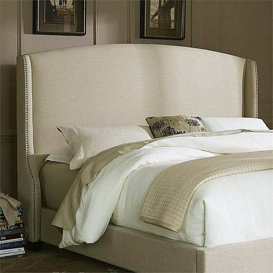 Liberty Furniture Linen Upholstered King Wing Headboard In Natural Liberty Furniture Linen Upholstered King Wing Headboard In Natural Com