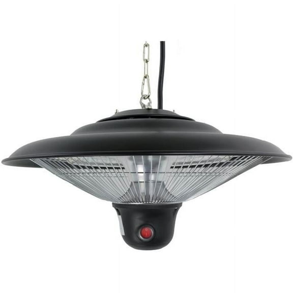 1500W Electric Gazebo Heater with LED & Remote, Black