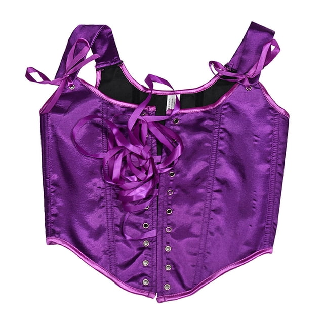 Camisola moldeadora de cintura con lazo sin espalda de color sólido estilo mujer moda poliéster top