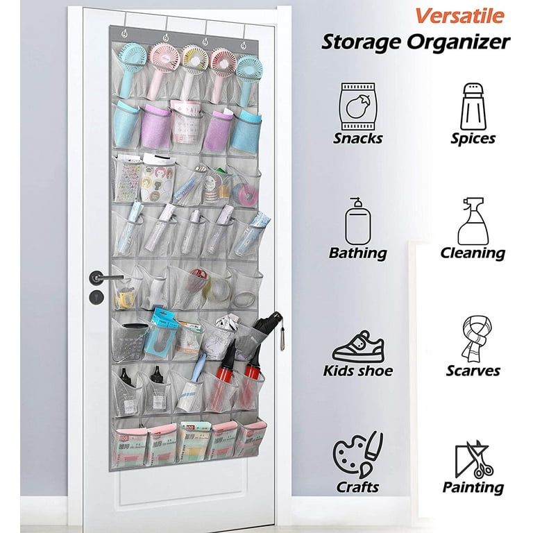 Mesh Over Door Storage Organizer Hanging Closet Shelf Bag Shelves Toys  Children