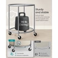 thumbnail image 4 of SONGMICS 50.2-Gallon (190 L) Laundry Basket with Wheels, Steel Frame and Removable Bag, 2 Locking Wheels, Dove Gray and Cream White, 4 of 5