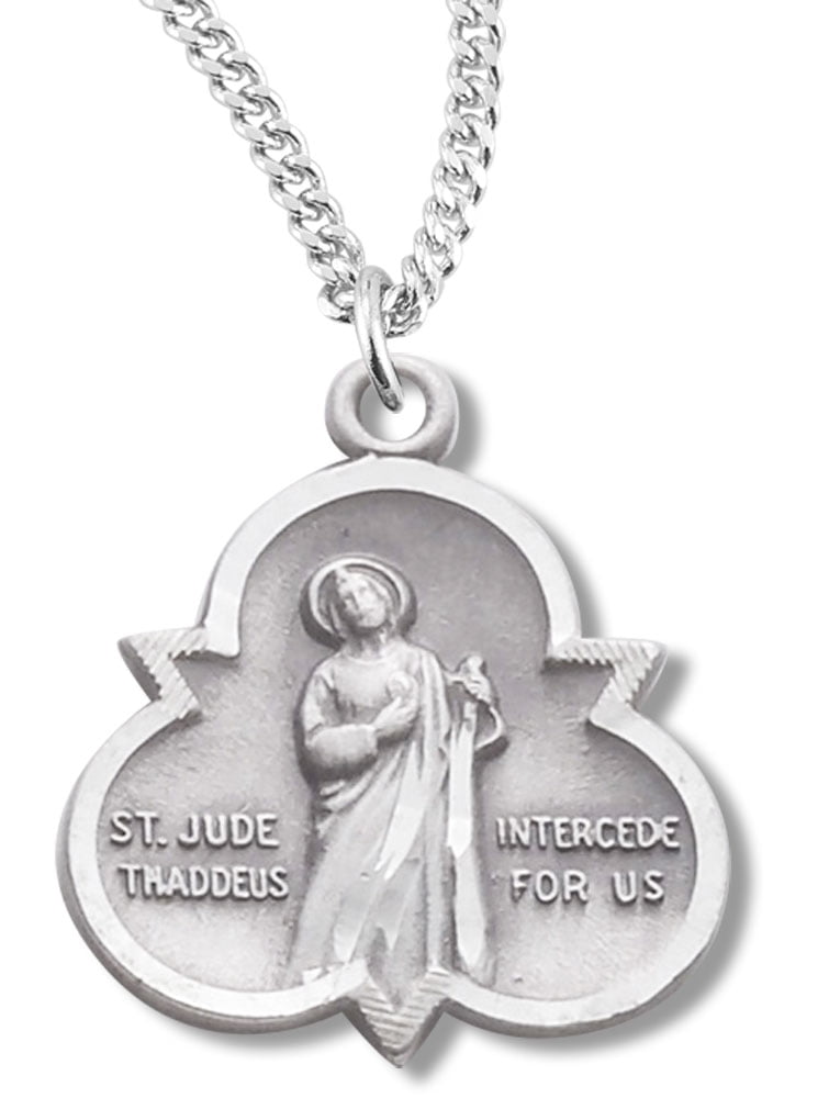 18 Chain Sterling Silver Blessed Trinity Pendant