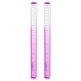 thumbnail image 1 of Uxcell 2 piezas de reglas rectas de acrílico transparente de 15 cm, regla plástica tridimensional transparente con degradado, herramienta de medición en forma de cubo para aula y oficina, morado, 1 of 7