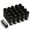 Black, variant on J2 Engineering LN-T7-007-15-BK J2 Engineering 7075 -T6 Forged Aluminum M12X1.5 20Pcs 50mm Height Close -End Lug Nut Set w / Socket Adapter (Black)