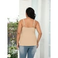 thumbnail image 5 of Beautyin Plus Size Tank Top for Women Adjustable Spaghetti Wide Straps Sleeveless T-shirts Cami, 5 of 8