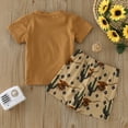 thumbnail image 7 of HCNTES Toddler Baby Boy Outdoor Set Deer Antler Patch Tee and Camouflage Shorts for Camping Summer Boy Clothes, 7 of 7