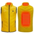 thumbnail image 2 of Busydd Heated Vest for Kids Electric USB Rechargeable Heated Vest Winter Warm Sleeveless Heated Jackets with 3 Heating Levels 2 Heating Zones Fashion Heart Print Zipper Heated Vest with Pockets, 2 of 9