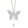thumbnail image 5 of Elegant Faux Crystal Butterfly Car Mirror Charm, Rearview Pendant Decor Accessory, 5 of 5