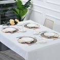 thumbnail image 4 of WOBOGO A Snowman with A Horse Round Placemats Set of 1 Heat Resistant Washable Kitchen Table Decorations 15.4in, 4 of 7