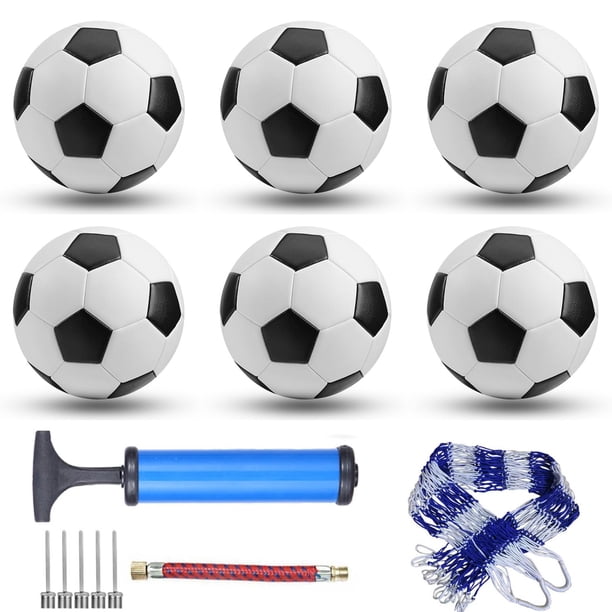 Balones de fútbol DHYLRICHER oficiales de piel sintética, tamaño 5, 6 unidades
