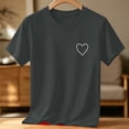 thumbnail image 3 of Mooqilaa Girls T Shirts, Fashion Crew Neck Printed Short Sleeve Kids Summer Tops Dark Gray Size 7-8T, 3 of 4