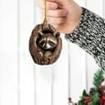thumbnail image 5 of Adorno navideño con animales Adorno acrílico 2D con motivos animales para árbol de Navidad Decoración animal de temporada para árbol de Navidad Recuerdo navideño para techo, 5 of 5