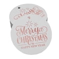 thumbnail image 1 of Inkdotpot Rose Gold Foil Paper Hang Tags Merry Christmas & Happy New Year Text Favor Tags 100 Pieces, 1 of 7