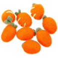 thumbnail image 1 of Fluffy Wool Felt Carrots Craft Decor Accessories for Clothing Hats Needle Felting Projects 8pcs, 1 of 5
