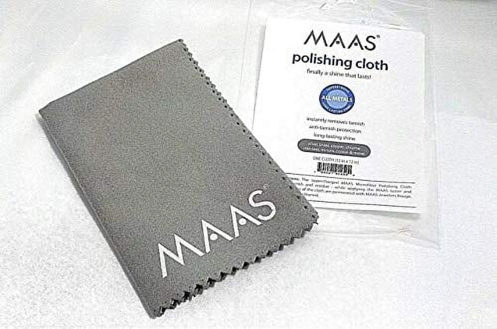 MAAS Metal Polish 1.1lb Can with Microfiber Cloth, Universal Metal Cleaner; Clean, Polish, and Protect Silver, Gold, Brass, Copper, Stainless Steel, and More