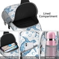 thumbnail image 2 of Travel Sling Backpack with Cute Cartoon Turtle and Ocean Marine Life Prints, Multi-Functional Design for Hiking, Cycling, and Photography, Lightweight and Durable, 2 of 4