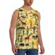 thumbnail image 2 of Fotbe Ethnic African Men's Camiseta sin Mangas Estampada para Hombres, Playera Casual para Gimnasio, Entrenamiento, Playa-3X-Large, 2 of 7