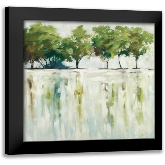 Ellens, Jacqueline 12x12 Black Modern Framed Museum Art Print Titled - Reflections
