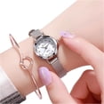 thumbnail image 2 of Vintage Womens Watches, Silver Dial, Precision Quartz Movement, PU Leather Band, Hypoallergenic Back, Perfect for Business Casual, Valentine Gift for Her, 2 of 4