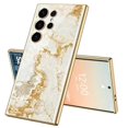 thumbnail image 1 of Suitable for Samsung S24 Series Phone Cases, TPU Electroplated Frame Tempered Glass Case, Shockproof Hard Full-Body Protective Phone Case Cover for Sa, 1 of 5