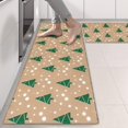 thumbnail image 2 of Kitchen Rugs Sets Of 2,Brown Christmas Tree Pattern Anti Fatigue Kitchen Mat Rugs Non Slip Washable,Decorative Kitchen Floor Mats for Kitchen,Sink,Laundry,17"X47", 2 of 5