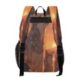 thumbnail image 2 of Iauyy Clear Backpack Heavy Duty PVC Transparent Backpack for College Workplace, A Huge Wolf Pattern, 2 of 8