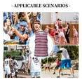 thumbnail image 6 of Naloa USA Colors Stripes Basketball Jersey Reversible Men's Mesh Athletic Sports Shirts Training Practice S-4XLXX-Large, 6 of 6