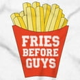 thumbnail image 2 of Funny Dating Fries Before Guys Women Crewneck Sweatshirt Brisco Brands X, 2 of 5